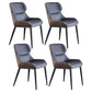 Modern Indoor-Outdoor Dining Room Armchairs Upholstered Linen Fabric Dining Metal Chair Blue 4 Piece Set Clearhalo ' kitchen&dining_furn' 'Dining Chairs' 'Dining Tables & Seating' 'dining_chair' 'furn' 'furn_dining_chair' 'Furniture' 'furniture_dining_chair' 'Kitchen & Dining Furniture' 'kitchen' 3998156