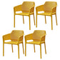 Contemporary Style Plastic Dining Chairs Stackable Dining Arm Chairs for Kitchen Ginger 4 Piece Set Clearhalo ' kitchen&dining_furn' 'Dining Chairs' 'Dining Tables & Seating' 'dining_chair' 'furn' 'furn_dining_chair' 'Furniture' 'furniture_dining_chair' 'Kitchen & Dining Furniture' 'kitchen' 3998177