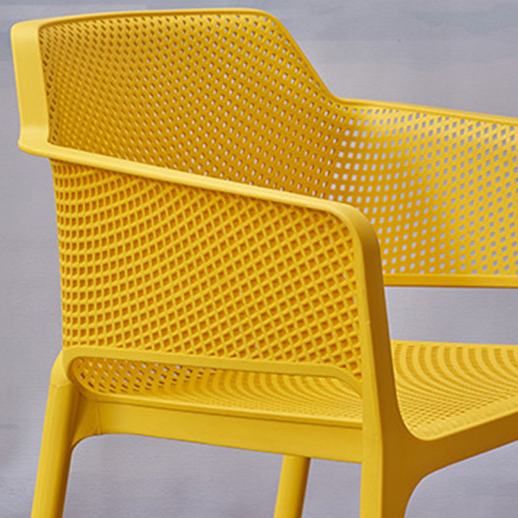 Contemporary Style Plastic Dining Chairs Stackable Dining Arm Chairs for Kitchen Clearhalo ' kitchen&dining_furn' 'Dining Chairs' 'Dining Tables & Seating' 'dining_chair' 'furn' 'furn_dining_chair' 'Furniture' 'furniture_dining_chair' 'Kitchen & Dining Furniture' 'kitchen' 3998181