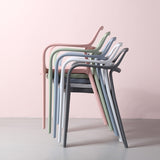 Contemporary Style Plastic Dining Chairs Dining Stackable Chairs for Kitchen Clearhalo ' kitchen&dining_furn' 'Dining Chairs' 'Dining Tables & Seating' 'dining_chair' 'furn' 'furn_dining_chair' 'Furniture' 'furniture_dining_chair' 'Kitchen & Dining Furniture' 'kitchen' 3998194