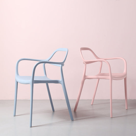 Contemporary Style Plastic Dining Chairs Dining Stackable Chairs for Kitchen Clearhalo ' kitchen&dining_furn' 'Dining Chairs' 'Dining Tables & Seating' 'dining_chair' 'furn' 'furn_dining_chair' 'Furniture' 'furniture_dining_chair' 'Kitchen & Dining Furniture' 'kitchen' 3998197