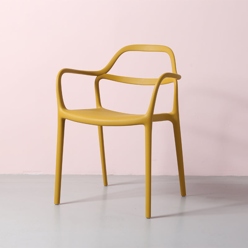 Contemporary Style Plastic Dining Chairs Dining Stackable Chairs for Kitchen Ginger 1 Piece Clearhalo ' kitchen&dining_furn' 'Dining Chairs' 'Dining Tables & Seating' 'dining_chair' 'furn' 'furn_dining_chair' 'Furniture' 'furniture_dining_chair' 'Kitchen & Dining Furniture' 'kitchen' 3998210