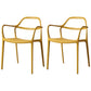 Contemporary Style Plastic Dining Chairs Dining Stackable Chairs for Kitchen Ginger 2 Piece Set Clearhalo ' kitchen&dining_furn' 'Dining Chairs' 'Dining Tables & Seating' 'dining_chair' 'furn' 'furn_dining_chair' 'Furniture' 'furniture_dining_chair' 'Kitchen & Dining Furniture' 'kitchen' 3998211