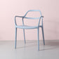 Contemporary Style Plastic Dining Chairs Dining Stackable Chairs for Kitchen Gray Blue 1 Piece Clearhalo ' kitchen&dining_furn' 'Dining Chairs' 'Dining Tables & Seating' 'dining_chair' 'furn' 'furn_dining_chair' 'Furniture' 'furniture_dining_chair' 'Kitchen & Dining Furniture' 'kitchen' 3998219