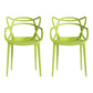 Contemporary Style Dining Chairs Kitchen Dining Arm Chairs with Plastic Legs Green 2 Piece Set Clearhalo ' kitchen&dining_furn' 'Dining Chairs' 'Dining Tables & Seating' 'dining_chair' 'furn' 'furn_dining_chair' 'Furniture' 'furniture_dining_chair' 'Kitchen & Dining Furniture' 'kitchen' 3998236