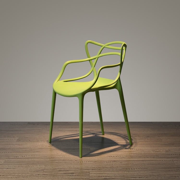 Contemporary Style Dining Chairs Kitchen Dining Arm Chairs with Plastic Legs Clearhalo ' kitchen&dining_furn' 'Dining Chairs' 'Dining Tables & Seating' 'dining_chair' 'furn' 'furn_dining_chair' 'Furniture' 'furniture_dining_chair' 'Kitchen & Dining Furniture' 'kitchen' 3998241