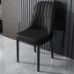 Nordic Metal Dining Room Chairs Upholstered Linen Fabric Armless Chairs for Restaurant Use Black 1 Piece Black Clearhalo ' kitchen&dining_furn' 'Dining Chairs' 'Dining Tables & Seating' 'dining_chair' 'furn' 'furn_dining_chair' 'Furniture' 'furniture_dining_chair' 'Kitchen & Dining Furniture' 'kitchen' 3998257
