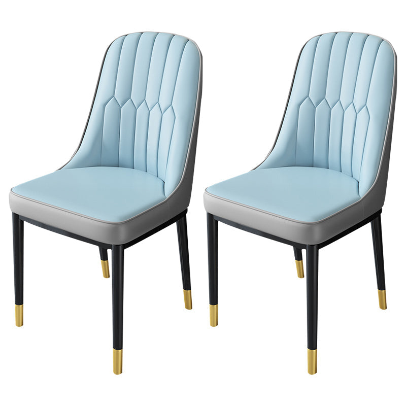 Nordic Metal Dining Room Chairs Upholstered Linen Fabric Armless Chairs for Restaurant Use Blue-Gray 2 Piece Set Brass Gold Clearhalo ' kitchen&dining_furn' 'Dining Chairs' 'Dining Tables & Seating' 'dining_chair' 'furn' 'furn_dining_chair' 'Furniture' 'furniture_dining_chair' 'Kitchen & Dining Furniture' 'kitchen' 3998296