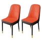 Nordic Metal Dining Room Chairs Upholstered Linen Fabric Armless Chairs for Restaurant Use Red Coffee 2 Piece Set Brass Gold Clearhalo ' kitchen&dining_furn' 'Dining Chairs' 'Dining Tables & Seating' 'dining_chair' 'furn' 'furn_dining_chair' 'Furniture' 'furniture_dining_chair' 'Kitchen & Dining Furniture' 'kitchen' 3998329