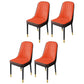 Nordic Metal Dining Room Chairs Upholstered Linen Fabric Armless Chairs for Restaurant Use Red Coffee 4 Piece Set Brass Gold Clearhalo ' kitchen&dining_furn' 'Dining Chairs' 'Dining Tables & Seating' 'dining_chair' 'furn' 'furn_dining_chair' 'Furniture' 'furniture_dining_chair' 'Kitchen & Dining Furniture' 'kitchen' 3998330