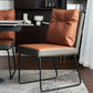 Contemporary Metal Chairs Set Dining Room Solid Back Side Chairs (Set of 2) Clearhalo ' kitchen&dining_furn' 'Dining Chairs' 'Dining Tables & Seating' 'dining_chair' 'furn' 'furn_dining_chair' 'Furniture' 'furniture_dining_chair' 'Kitchen & Dining Furniture' 'kitchen' 3998338