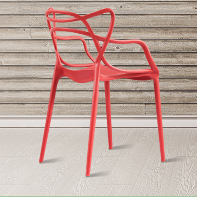 Contemporary Style Dining Chairs Plastic Dining Arm Chairs for Kitchen Clearhalo ' kitchen&dining_furn' 'Dining Chairs' 'Dining Tables & Seating' 'dining_chair' 'furn' 'furn_dining_chair' 'Furniture' 'furniture_dining_chair' 'Kitchen & Dining Furniture' 'kitchen' 3998373