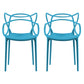 Contemporary Style Dining Chairs Plastic Dining Arm Chairs for Kitchen Lake Blue 2 Piece Set Clearhalo ' kitchen&dining_furn' 'Dining Chairs' 'Dining Tables & Seating' 'dining_chair' 'furn' 'furn_dining_chair' 'Furniture' 'furniture_dining_chair' 'Kitchen & Dining Furniture' 'kitchen' 3998377