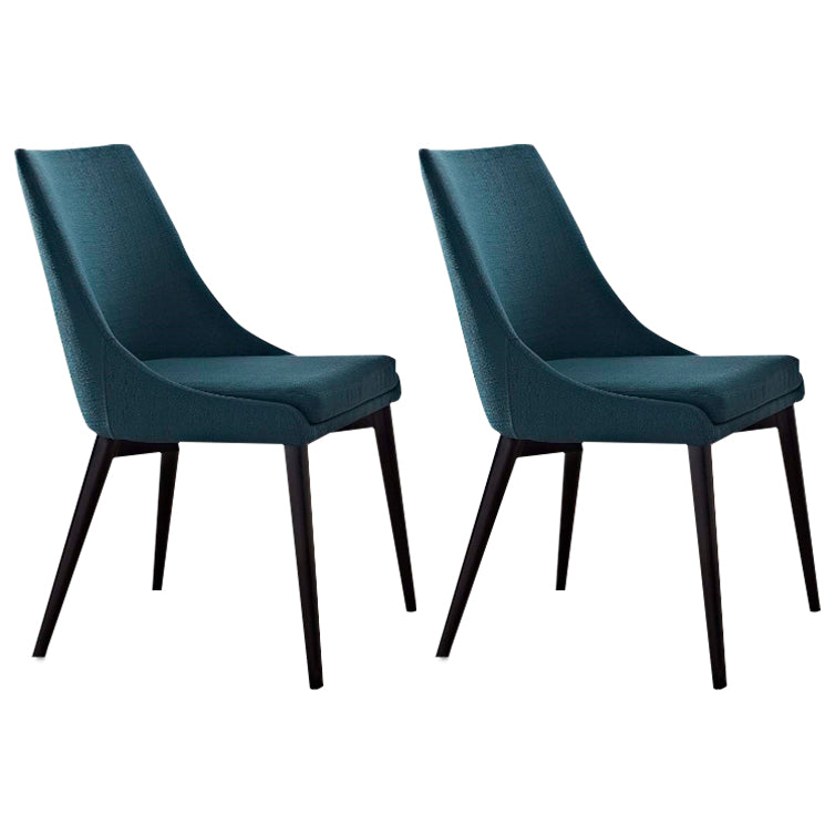 Contemporary Upholstered Restaurant Side Chair Matte Finish Parsons Dining Chair Dark Blue Clearhalo ' kitchen&dining_furn' 'Dining Chairs' 'Dining Tables & Seating' 'dining_chair' 'furn' 'furn_dining_chair' 'Furniture' 'furniture_dining_chair' 'Kitchen & Dining Furniture' 'kitchen' 3998410