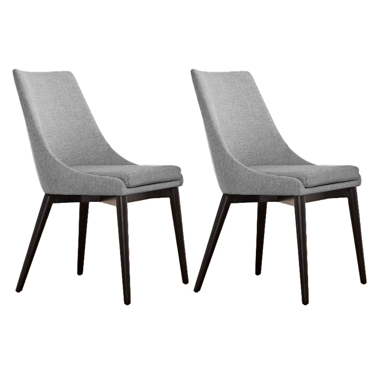 Contemporary Upholstered Restaurant Side Chair Matte Finish Parsons Dining Chair Light Gray Clearhalo ' kitchen&dining_furn' 'Dining Chairs' 'Dining Tables & Seating' 'dining_chair' 'furn' 'furn_dining_chair' 'Furniture' 'furniture_dining_chair' 'Kitchen & Dining Furniture' 'kitchen' 3998411