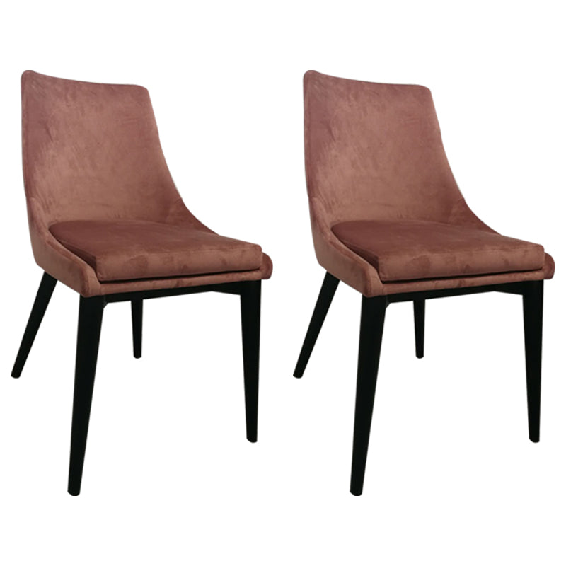 Contemporary Upholstered Restaurant Side Chair Matte Finish Parsons Dining Chair Brick Red Clearhalo ' kitchen&dining_furn' 'Dining Chairs' 'Dining Tables & Seating' 'dining_chair' 'furn' 'furn_dining_chair' 'Furniture' 'furniture_dining_chair' 'Kitchen & Dining Furniture' 'kitchen' 3998421