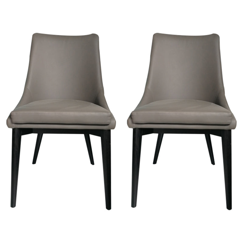 Contemporary Upholstered Restaurant Side Chair Matte Finish Parsons Dining Chair Smoke Gray Clearhalo ' kitchen&dining_furn' 'Dining Chairs' 'Dining Tables & Seating' 'dining_chair' 'furn' 'furn_dining_chair' 'Furniture' 'furniture_dining_chair' 'Kitchen & Dining Furniture' 'kitchen' 3998429