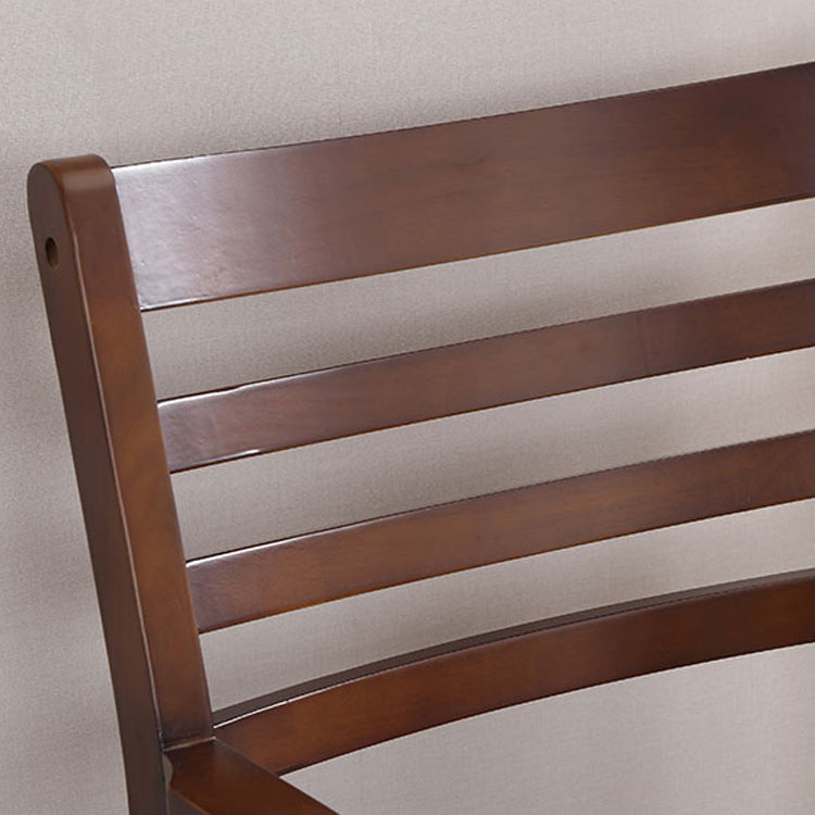 Traditional Rubberwood Arm Chair Wood Ladder Back Single Dining Armchair Clearhalo ' kitchen&dining_furn' 'Dining Chairs' 'Dining Tables & Seating' 'dining_chair' 'furn' 'furn_dining_chair' 'Furniture' 'furniture_dining_chair' 'Kitchen & Dining Furniture' 'kitchen' 3998476