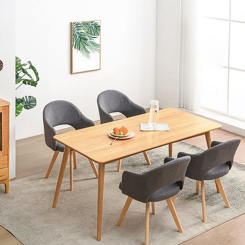 Contemporary Upholstered Study Room Arm Chair Matte Finish Open Dining Chair Clearhalo ' kitchen&dining_furn' 'Dining Chairs' 'Dining Tables & Seating' 'dining_chair' 'furn' 'furn_dining_chair' 'Furniture' 'furniture_dining_chair' 'Kitchen & Dining Furniture' 'kitchen' 3998500