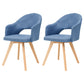 Contemporary Upholstered Study Room Arm Chair Matte Finish Open Dining Chair Lake Blue 2 Piece Set Clearhalo ' kitchen&dining_furn' 'Dining Chairs' 'Dining Tables & Seating' 'dining_chair' 'furn' 'furn_dining_chair' 'Furniture' 'furniture_dining_chair' 'Kitchen & Dining Furniture' 'kitchen' 3998503