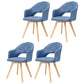 Contemporary Upholstered Study Room Arm Chair Matte Finish Open Dining Chair Lake Blue 4 Piece Set Clearhalo ' kitchen&dining_furn' 'Dining Chairs' 'Dining Tables & Seating' 'dining_chair' 'furn' 'furn_dining_chair' 'Furniture' 'furniture_dining_chair' 'Kitchen & Dining Furniture' 'kitchen' 3998505
