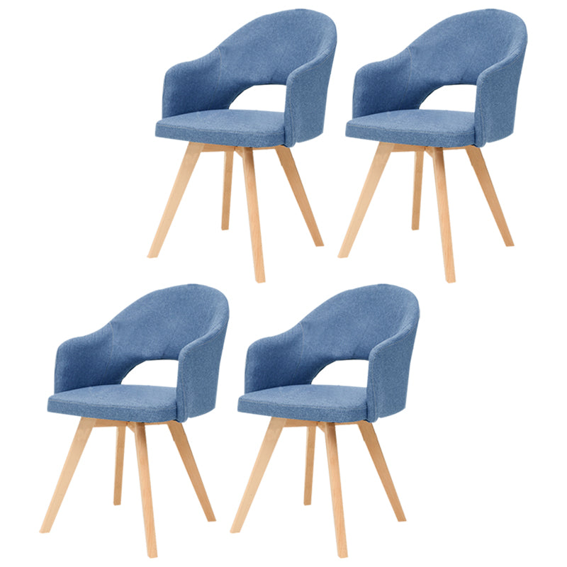 Contemporary Upholstered Study Room Arm Chair Matte Finish Open Dining Chair Lake Blue 4 Piece Set Clearhalo ' kitchen&dining_furn' 'Dining Chairs' 'Dining Tables & Seating' 'dining_chair' 'furn' 'furn_dining_chair' 'Furniture' 'furniture_dining_chair' 'Kitchen & Dining Furniture' 'kitchen' 3998505