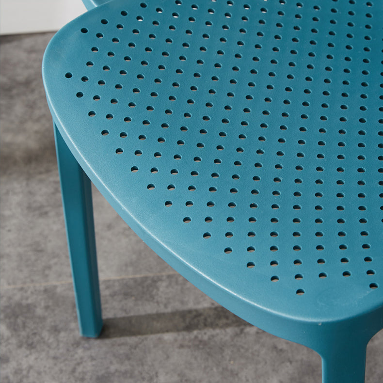 Scandinavian Plastic Dining Arm Chairs Stackable Solid Back Armchairs (Set of 4) Clearhalo ' kitchen&dining_furn' 'Dining Chairs' 'Dining Tables & Seating' 'dining_chair' 'furn' 'furn_dining_chair' 'Furniture' 'furniture_dining_chair' 'Kitchen & Dining Furniture' 'kitchen' 3998522