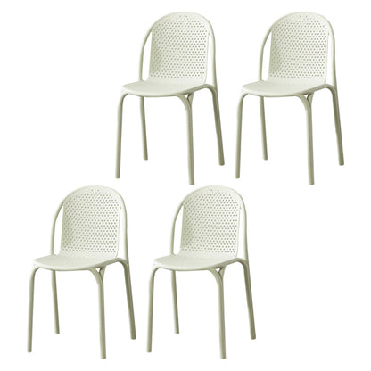 Stackable Plastic Dining Side Chair Scandinavian Armless Dining Chairs (Set of 4) Green Clearhalo ' kitchen&dining_furn' 'Dining Chairs' 'Dining Tables & Seating' 'dining_chair' 'furn' 'furn_dining_chair' 'Furniture' 'furniture_dining_chair' 'Kitchen & Dining Furniture' 'kitchen' 3998551