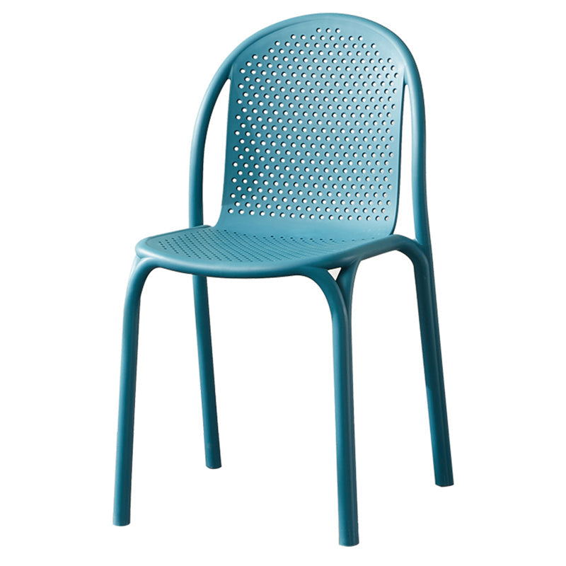 Stackable Plastic Dining Side Chair Scandinavian Armless Dining Chairs (Set of 4) Clearhalo ' kitchen&dining_furn' 'Dining Chairs' 'Dining Tables & Seating' 'dining_chair' 'furn' 'furn_dining_chair' 'Furniture' 'furniture_dining_chair' 'Kitchen & Dining Furniture' 'kitchen' 3998556