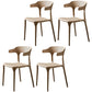 Scandinavian Plastic Dining Arm Chairs Home Open Back Armchairs (Set of 4) Khaki Clearhalo ' kitchen&dining_furn' 'Dining Chairs' 'Dining Tables & Seating' 'dining_chair' 'furn' 'furn_dining_chair' 'Furniture' 'furniture_dining_chair' 'Kitchen & Dining Furniture' 'kitchen' 3998572