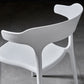 Scandinavian Plastic Dining Arm Chairs Home Open Back Armchairs (Set of 4) Clearhalo ' kitchen&dining_furn' 'Dining Chairs' 'Dining Tables & Seating' 'dining_chair' 'furn' 'furn_dining_chair' 'Furniture' 'furniture_dining_chair' 'Kitchen & Dining Furniture' 'kitchen' 3998575