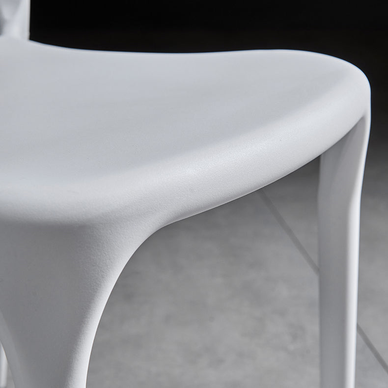 Scandinavian Plastic Dining Arm Chairs Home Open Back Armchairs (Set of 4) Clearhalo ' kitchen&dining_furn' 'Dining Chairs' 'Dining Tables & Seating' 'dining_chair' 'furn' 'furn_dining_chair' 'Furniture' 'furniture_dining_chair' 'Kitchen & Dining Furniture' 'kitchen' 3998576