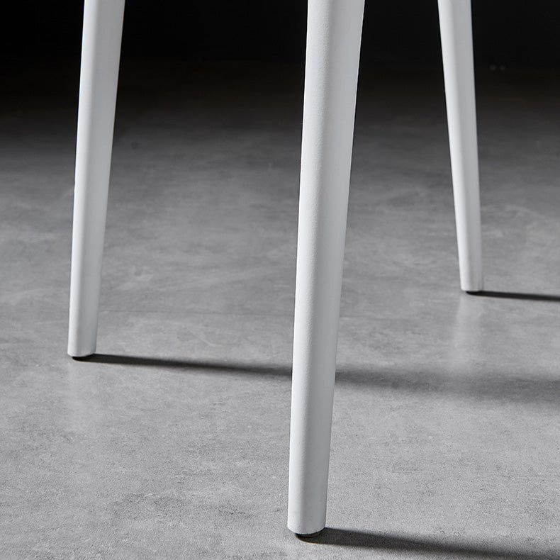 Scandinavian Plastic Dining Arm Chairs Home Open Back Armchairs (Set of 4) Clearhalo ' kitchen&dining_furn' 'Dining Chairs' 'Dining Tables & Seating' 'dining_chair' 'furn' 'furn_dining_chair' 'Furniture' 'furniture_dining_chair' 'Kitchen & Dining Furniture' 'kitchen' 3998577