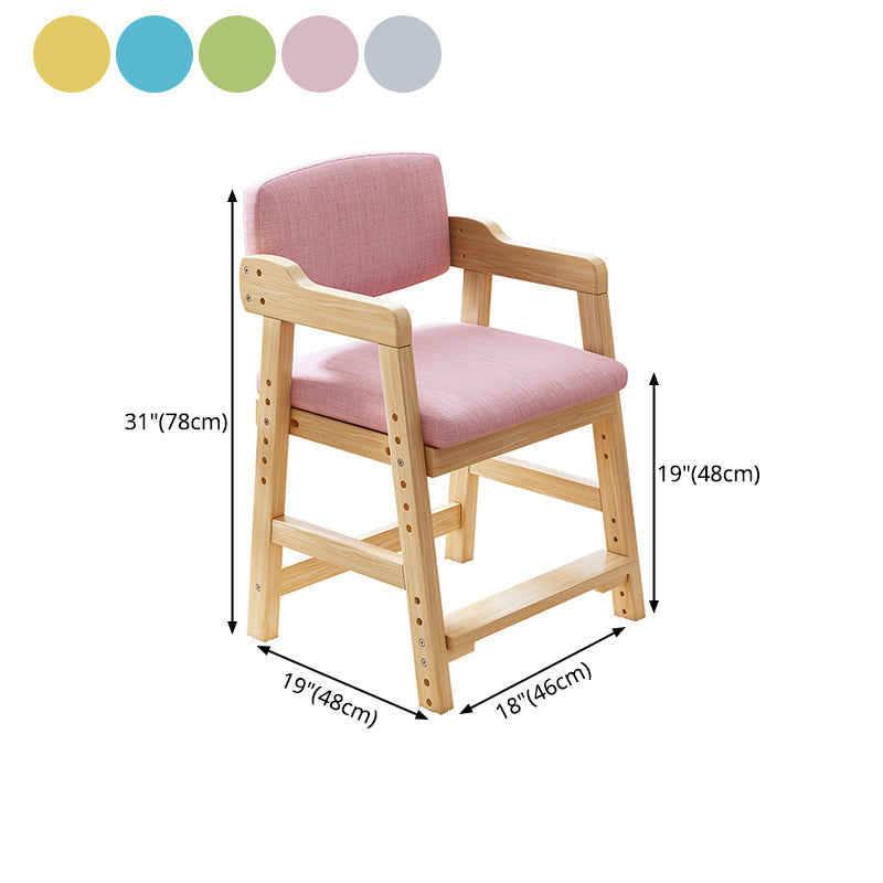 Wood Modern Indoor-Outdoor Chair Open Back Dining Single Chair with Arm Clearhalo ' kitchen&dining_furn' 'Dining Chairs' 'Dining Tables & Seating' 'dining_chair' 'furn' 'furn_dining_chair' 'Furniture' 'furniture_dining_chair' 'Kitchen & Dining Furniture' 'kitchen' 3998610