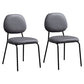 Glam Metal Dining Room Armless Chairs Open Back Dining Side Chair for Restaurant Dark Gray 2 Piece Set Clearhalo ' kitchen&dining_furn' 'Dining Chairs' 'Dining Tables & Seating' 'dining_chair' 'furn' 'furn_dining_chair' 'Furniture' 'furniture_dining_chair' 'Kitchen & Dining Furniture' 'kitchen' 3998633