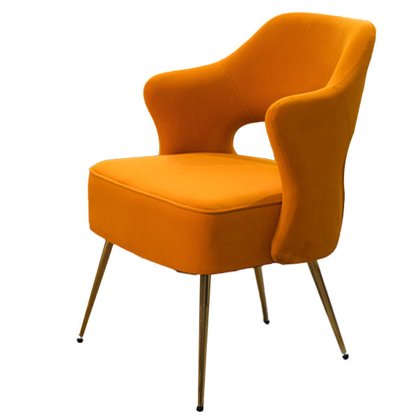 Nordic Metal Dining Room Arm Chairs Open Back Dining Side Chair for Restaurant Clearhalo ' kitchen&dining_furn' 'Dining Chairs' 'Dining Tables & Seating' 'dining_chair' 'furn' 'furn_dining_chair' 'Furniture' 'furniture_dining_chair' 'Kitchen & Dining Furniture' 'kitchen' 3998656