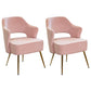 Nordic Metal Dining Room Arm Chairs Open Back Dining Side Chair for Restaurant Light Pink 2 Piece Set Clearhalo ' kitchen&dining_furn' 'Dining Chairs' 'Dining Tables & Seating' 'dining_chair' 'furn' 'furn_dining_chair' 'Furniture' 'furniture_dining_chair' 'Kitchen & Dining Furniture' 'kitchen' 3998657