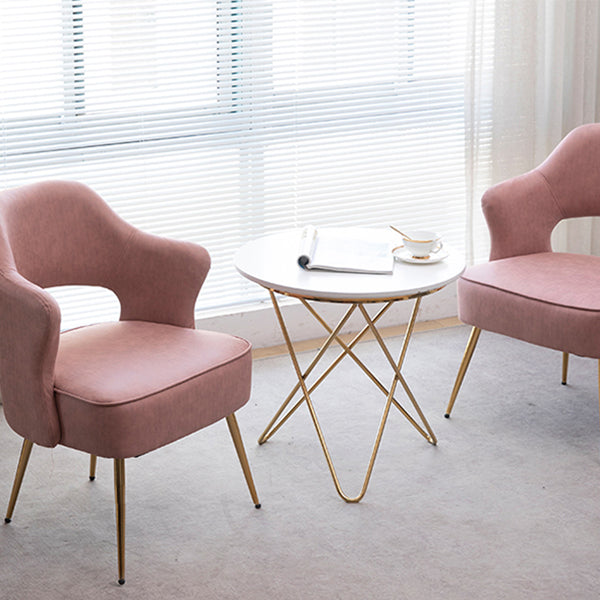 Nordic Metal Dining Room Arm Chairs Open Back Dining Side Chair for Restaurant Clearhalo ' kitchen&dining_furn' 'Dining Chairs' 'Dining Tables & Seating' 'dining_chair' 'furn' 'furn_dining_chair' 'Furniture' 'furniture_dining_chair' 'Kitchen & Dining Furniture' 'kitchen' 3998668