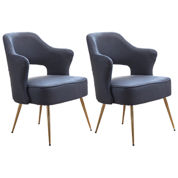 Nordic Metal Dining Room Arm Chairs Open Back Dining Side Chair for Restaurant Dark Blue 2 Piece Set Clearhalo ' kitchen&dining_furn' 'Dining Chairs' 'Dining Tables & Seating' 'dining_chair' 'furn' 'furn_dining_chair' 'Furniture' 'furniture_dining_chair' 'Kitchen & Dining Furniture' 'kitchen' 3998670