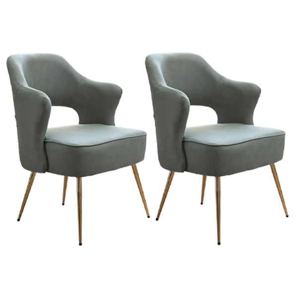 Nordic Metal Dining Room Arm Chairs Open Back Dining Side Chair for Restaurant Green 2 Piece Set Clearhalo ' kitchen&dining_furn' 'Dining Chairs' 'Dining Tables & Seating' 'dining_chair' 'furn' 'furn_dining_chair' 'Furniture' 'furniture_dining_chair' 'Kitchen & Dining Furniture' 'kitchen' 3998673