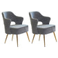 Nordic Metal Dining Room Arm Chairs Open Back Dining Side Chair for Restaurant Grey 2 Piece Set Clearhalo ' kitchen&dining_furn' 'Dining Chairs' 'Dining Tables & Seating' 'dining_chair' 'furn' 'furn_dining_chair' 'Furniture' 'furniture_dining_chair' 'Kitchen & Dining Furniture' 'kitchen' 3998676