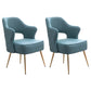 Nordic Metal Dining Room Arm Chairs Open Back Dining Side Chair for Restaurant Blue 2 Piece Set Clearhalo ' kitchen&dining_furn' 'Dining Chairs' 'Dining Tables & Seating' 'dining_chair' 'furn' 'furn_dining_chair' 'Furniture' 'furniture_dining_chair' 'Kitchen & Dining Furniture' 'kitchen' 3998679