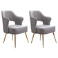 Nordic Metal Dining Room Arm Chairs Open Back Dining Side Chair for Restaurant Light Gray 2 Piece Set Clearhalo ' kitchen&dining_furn' 'Dining Chairs' 'Dining Tables & Seating' 'dining_chair' 'furn' 'furn_dining_chair' 'Furniture' 'furniture_dining_chair' 'Kitchen & Dining Furniture' 'kitchen' 3998688