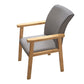 Indoor Contemporary Arm Chair Solid Back Wood Upholstered Single Dining Room Chair Clearhalo ' kitchen&dining_furn' 'Dining Chairs' 'Dining Tables & Seating' 'dining_chair' 'furn' 'furn_dining_chair' 'Furniture' 'furniture_dining_chair' 'Kitchen & Dining Furniture' 'kitchen' 3998705