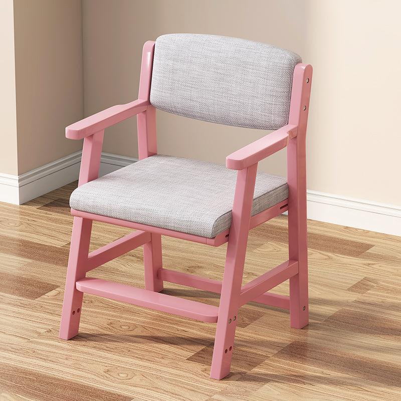 Wood Modern Indoor-Outdoor Chair Open Back Dining Single Chair for Home Use Pink Clearhalo ' kitchen&dining_furn' 'Dining Chairs' 'Dining Tables & Seating' 'dining_chair' 'furn' 'furn_dining_chair' 'Furniture' 'furniture_dining_chair' 'Kitchen & Dining Furniture' 'kitchen' 3998712
