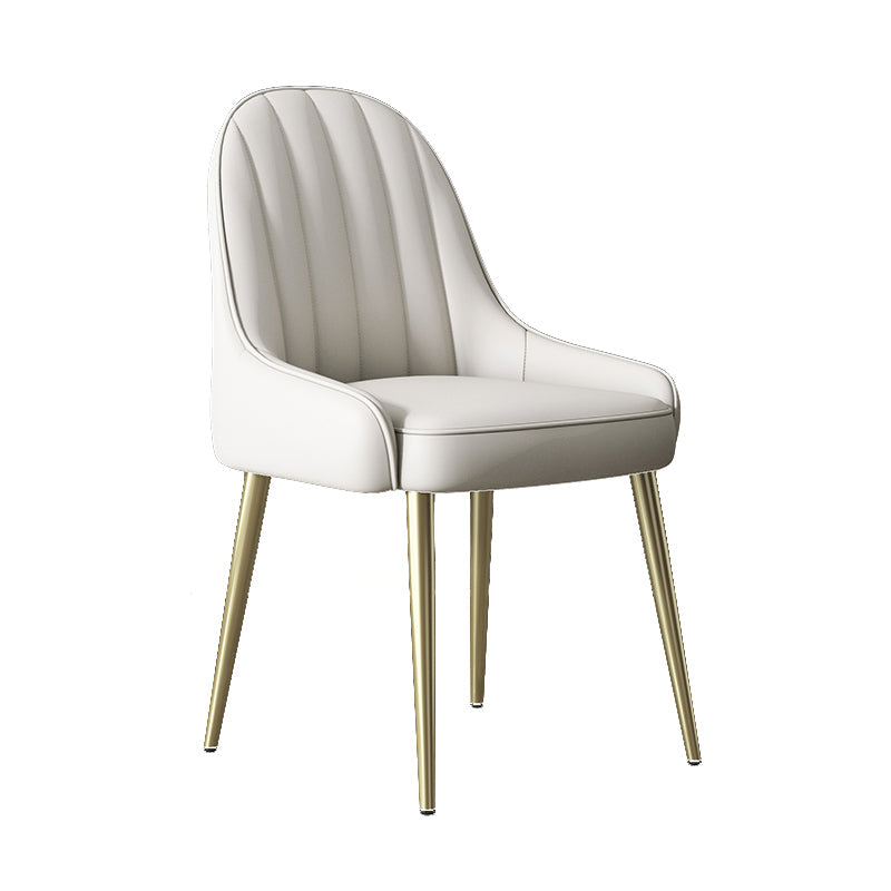 Indoor Scandinavian Arm Chair Parsons Back Metal Upholstered Dining Room Chair Clearhalo ' kitchen&dining_furn' 'Dining Chairs' 'Dining Tables & Seating' 'dining_chair' 'furn' 'furn_dining_chair' 'Furniture' 'furniture_dining_chair' 'Kitchen & Dining Furniture' 'kitchen' 3998760