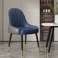 Indoor Scandinavian Arm Chair Parsons Back Metal Upholstered Dining Room Chair Blue-Gray 1 Piece Clearhalo ' kitchen&dining_furn' 'Dining Chairs' 'Dining Tables & Seating' 'dining_chair' 'furn' 'furn_dining_chair' 'Furniture' 'furniture_dining_chair' 'Kitchen & Dining Furniture' 'kitchen' 3998761