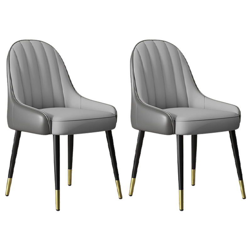 Indoor Scandinavian Arm Chair Parsons Back Metal Upholstered Dining Room Chair Grey 2 Piece Set Clearhalo ' kitchen&dining_furn' 'Dining Chairs' 'Dining Tables & Seating' 'dining_chair' 'furn' 'furn_dining_chair' 'Furniture' 'furniture_dining_chair' 'Kitchen & Dining Furniture' 'kitchen' 3998772