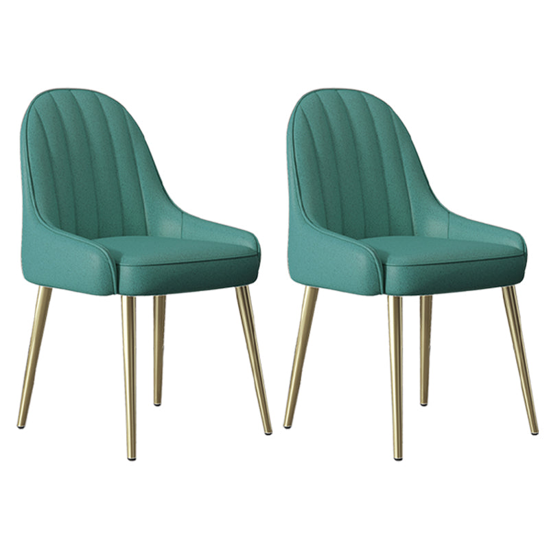 Indoor Scandinavian Arm Chair Parsons Back Metal Upholstered Dining Room Chair Lake Blue 2 Piece Set Clearhalo ' kitchen&dining_furn' 'Dining Chairs' 'Dining Tables & Seating' 'dining_chair' 'furn' 'furn_dining_chair' 'Furniture' 'furniture_dining_chair' 'Kitchen & Dining Furniture' 'kitchen' 3998784