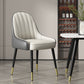 Indoor Scandinavian Arm Chair Parsons Back Metal Upholstered Dining Room Chair White-Gray 1 Piece Clearhalo ' kitchen&dining_furn' 'Dining Chairs' 'Dining Tables & Seating' 'dining_chair' 'furn' 'furn_dining_chair' 'Furniture' 'furniture_dining_chair' 'Kitchen & Dining Furniture' 'kitchen' 3998789
